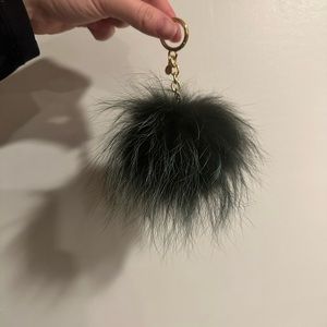 Michael Kors fox fur key chain